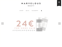Tablet Screenshot of bemarvelous.com
